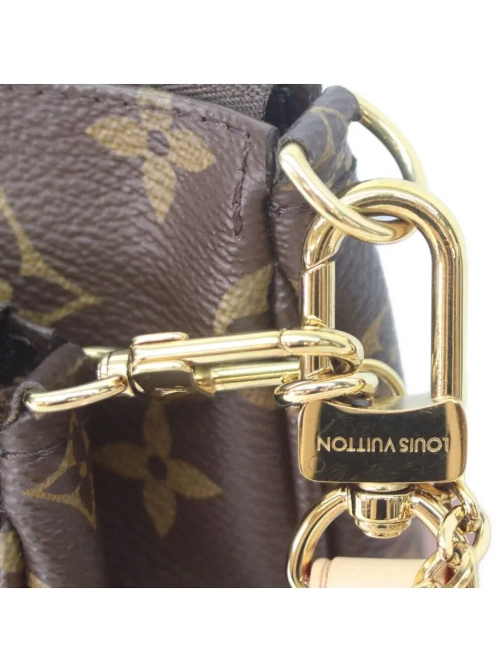 ★SOLD★ Louis Vuitton Rose Cles Monogram Multi Pochette Shoulder - Picture 7 of 11